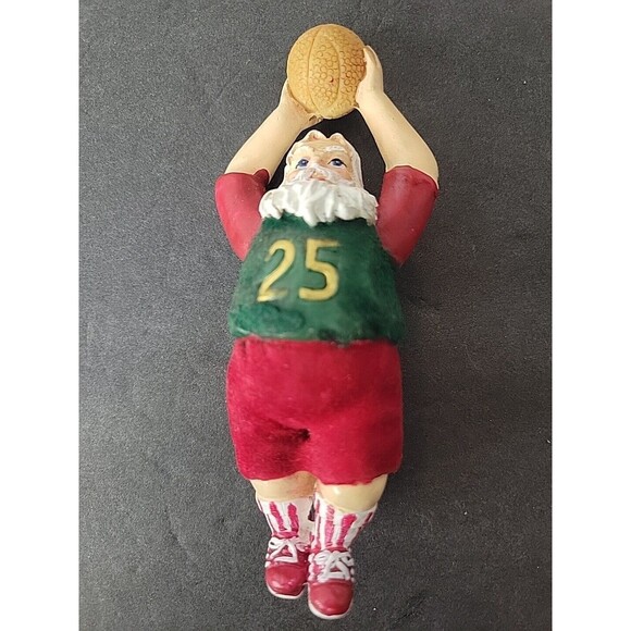 Basketball Santa Ornament Figurine 4" - Picture 7 of 7